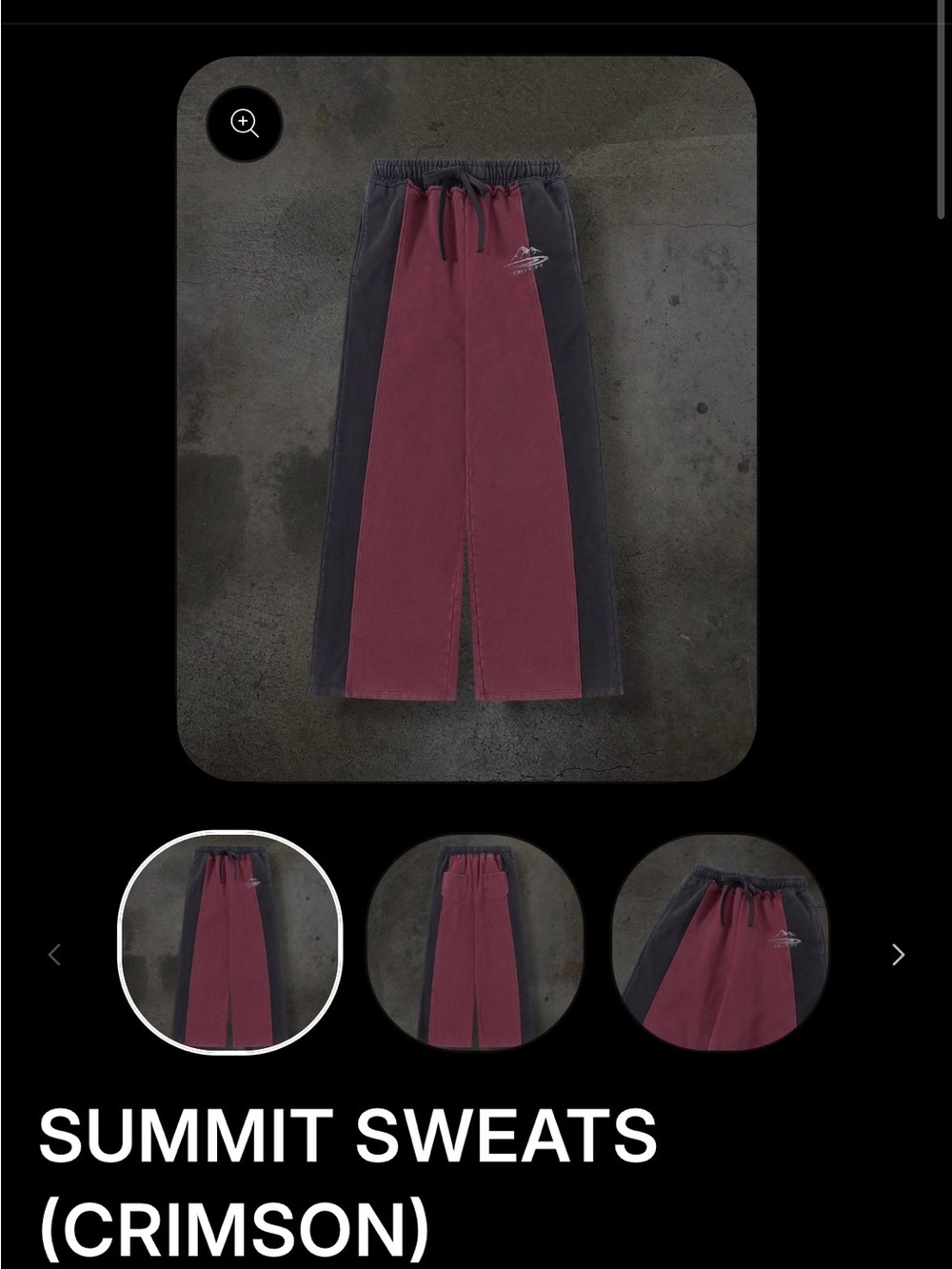 DITCH LA Summit Sweats (Crimson) - Picture 3 of 6